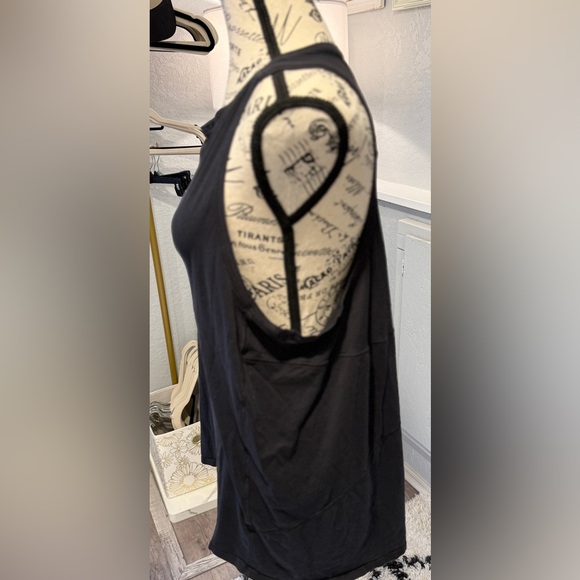 Lululemon Black Scoop Neck Tank Top Relaxed Fit Size 12 14 - Picture 5 of 8